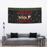 Sloth Keep Sleeping Christmas Tapestry Xmas Holiday Patterns - Wonder Print Shop