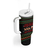 Sloth Keep Sleeping Christmas Tumbler With Handle Xmas Holiday Patterns - Wonder Print Shop