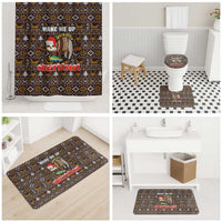 Sloth Wake Me Up Christmas Bathroom Set Xmas Holiday Patterns - Wonder Print Shop