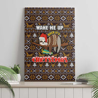 Sloth Wake Me Up Christmas Canvas Wall Art Xmas Holiday Patterns - Wonder Print Shop