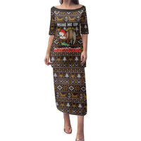 Sloth Wake Me Up Christmas Family Matching Puletasi and Hawaiian Shirt Xmas Holiday Patterns - Wonder Print Shop
