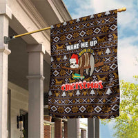 Sloth Wake Me Up Christmas Garden Flag Xmas Holiday Patterns - Wonder Print Shop