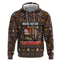 Sloth Wake Me Up Christmas Hoodie Xmas Holiday Patterns - Wonder Print Shop