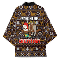 Sloth Wake Me Up Christmas Kimono Xmas Holiday Patterns - Wonder Print Shop
