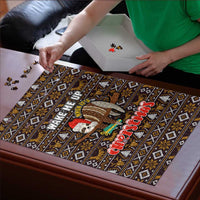 Sloth Wake Me Up Christmas Puzzle Xmas Holiday Patterns - Wonder Print Shop