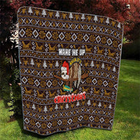 Sloth Wake Me Up Christmas Quilt Xmas Holiday Patterns - Wonder Print Shop