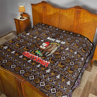 Sloth Wake Me Up Christmas Quilt Xmas Holiday Patterns - Wonder Print Shop