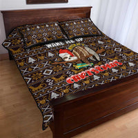 Sloth Wake Me Up Christmas Quilt Bed Set Xmas Holiday Patterns - Wonder Print Shop
