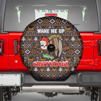 Sloth Wake Me Up Christmas Spare Tire Cover Xmas Holiday Patterns - Wonder Print Shop