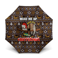 Sloth Wake Me Up Christmas Umbrella Xmas Holiday Patterns - Wonder Print Shop
