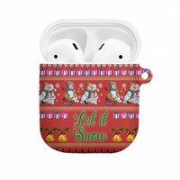 Snowman Let It Snow Christmas AirPods Case Xmas Holiday Patterns - Wonder Print Shop