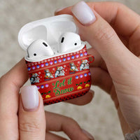 Snowman Let It Snow Christmas AirPods Case Xmas Holiday Patterns - Wonder Print Shop