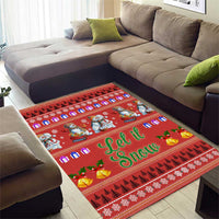 Snowman Let It Snow Christmas Area Rug Xmas Holiday Patterns - Wonder Print Shop