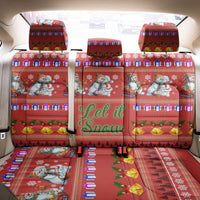 Snowman Let It Snow Christmas Back Car Seat Cover Xmas Holiday Patterns - Wonder Print Shop
