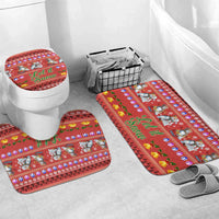 Snowman Let It Snow Christmas Bathroom Set Xmas Holiday Patterns - Wonder Print Shop
