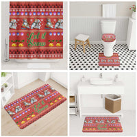 Snowman Let It Snow Christmas Bathroom Set Xmas Holiday Patterns - Wonder Print Shop