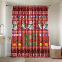 Snowman Let It Snow Christmas Bathroom Set Xmas Holiday Patterns - Wonder Print Shop
