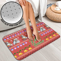 Snowman Let It Snow Christmas Bathroom Set Xmas Holiday Patterns - Wonder Print Shop