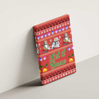 Snowman Let It Snow Christmas Canvas Wall Art Xmas Holiday Patterns - Wonder Print Shop