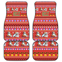 Snowman Let It Snow Christmas Car Mats Xmas Holiday Patterns - Wonder Print Shop