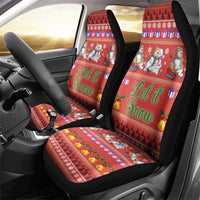 Snowman Let It Snow Christmas Car Seat Cover Xmas Holiday Patterns - Wonder Print Shop