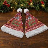 Snowman Let It Snow Christmas Santa Hat Xmas Holiday Patterns - Wonder Print Shop