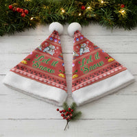 Snowman Let It Snow Christmas Santa Hat Xmas Holiday Patterns - Wonder Print Shop