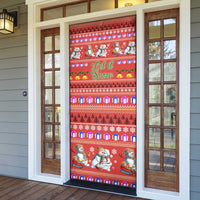 Snowman Let It Snow Christmas Door Cover Xmas Holiday Patterns - Wonder Print Shop