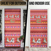 Snowman Let It Snow Christmas Door Cover Xmas Holiday Patterns - Wonder Print Shop
