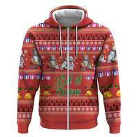 Snowman Let It Snow Christmas Hoodie Xmas Holiday Patterns - Wonder Print Shop