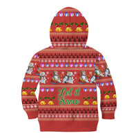 Snowman Let It Snow Christmas Kid Hoodie Xmas Holiday Patterns - Wonder Print Shop