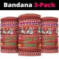 Snowman Let It Snow Christmas Neck Gaiter Xmas Holiday Patterns - Wonder Print Shop