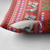 Snowman Let It Snow Christmas Pillow Cover Xmas Holiday Patterns - Wonder Print Shop