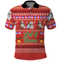 Snowman Let It Snow Christmas Polo Shirt Xmas Holiday Patterns - Wonder Print Shop