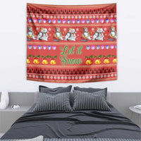 Snowman Let It Snow Christmas Tapestry Xmas Holiday Patterns - Wonder Print Shop