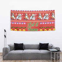 Snowman Let It Snow Christmas Tapestry Xmas Holiday Patterns - Wonder Print Shop