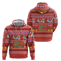 Snowman Let It Snow Christmas Zip Hoodie Xmas Holiday Patterns - Wonder Print Shop