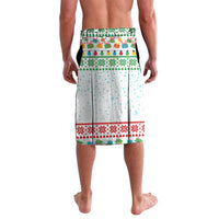 Iran Christmas Lavalava with Santa Taking Photos Ancient Columns and Snowflake Gift Pattern - Wonder Print Shop