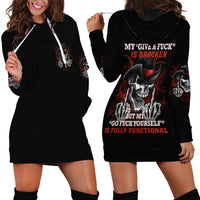 My 'give A F' Is Broken Hoodie Dress - Wonder Print Shop