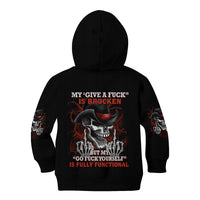 My 'give A F' Is Broken Kid Hoodie - Wonder Print Shop