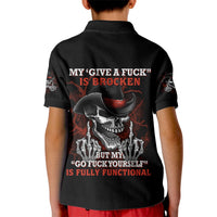 My 'give A F' Is Broken Kid Polo Shirt - Wonder Print Shop
