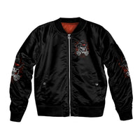 My 'give A F' Is Broken Sleeve Zip Bomber Jacket - Wonder Print Shop