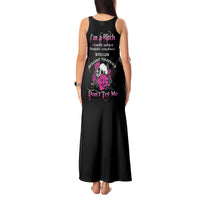 I'm A B Don't Try Me Rose Skull Tank Maxi Dress - Wonder Print Shop