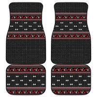 Bodybuilder Santa Christmas Car Mats with Welcome to the North Swole Quote and Dumbbell - Wonder Print Shop