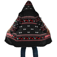 Bodybuilder Santa Christmas Cloak with Welcome to the North Swole Quote and Dumbbell - Wonder Print Shop
