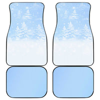 Yorkshire Terrier Dog Christmas Car Mats with Peace Love Joy Quote and Santa Hat Puppies in Snowy Winter Scene - Wonder Print Shop