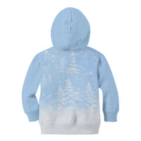 Yorkshire Terrier Dog Christmas Kid Hoodie with Peace Love Joy Quote and Santa Hat Puppies in Snowy Winter Scene - Wonder Print Shop