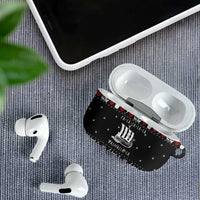 Viking Christmas AirPods Case with Fa La La La La Valhalla Quote and Longship Nordic Pattern - Wonder Print Shop