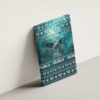 Viking Valhalla Christmas Canvas Wall Art with Norse Symbols Raven and Fa La La La Design - Wonder Print Shop