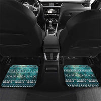 Viking Valhalla Christmas Car Mats with Norse Symbols Raven and Fa La La La Design - Wonder Print Shop